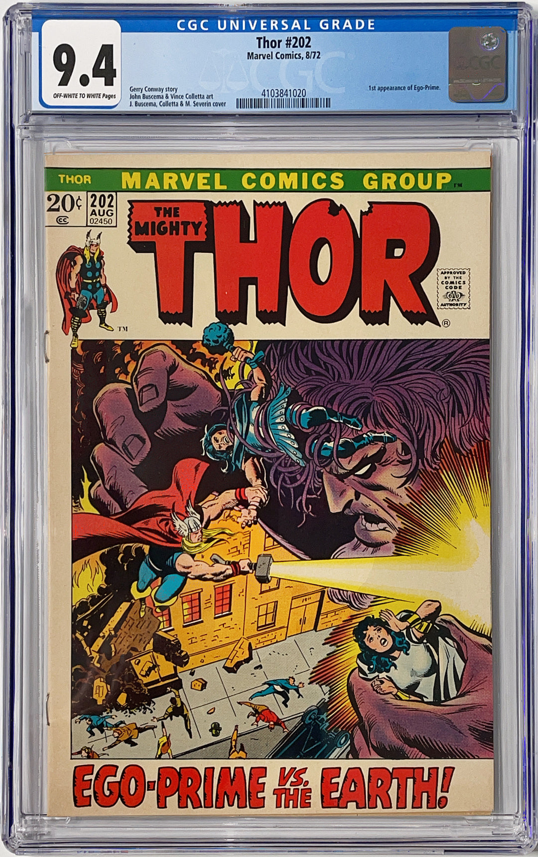 Thor, Vol. 1 #202 - CGC 9.4