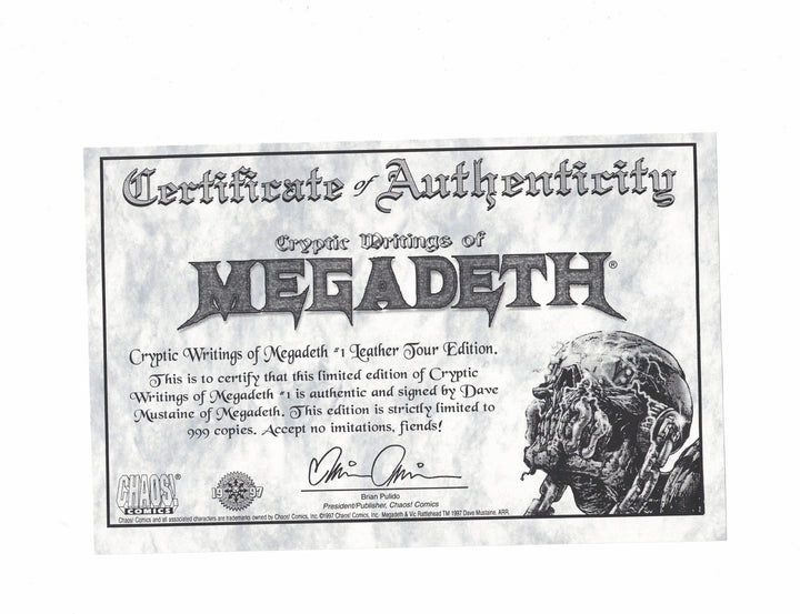 Cryptic Writings of Megadeth #1
